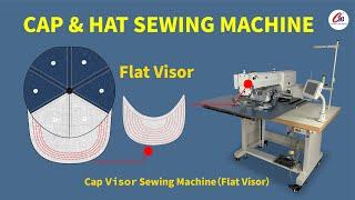 Cap  sewing machine  cap visor sewing machinehow to make a cap?