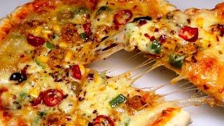 Chicken Pizza Double Cheese Pizza By Recipes of the World