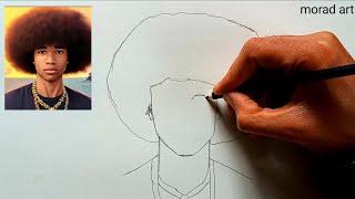how to draw noel Robinson in pencil step by step Drawing noel Robinson