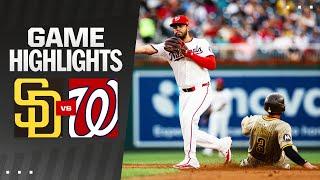 Padres vs. Nationals Game Highlights 72324  MLB Highlights