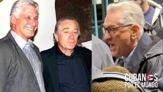 Manipulación de video de Robert De Niro no gritaba a pro-Hamas porque él es amigo de Díaz-Canel