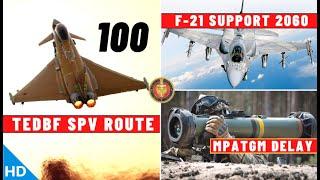 Indian Defence Updates  100 TEDBF For NavyF21 Support Offer MRFAMPATGM Delay550 Cr Export Order