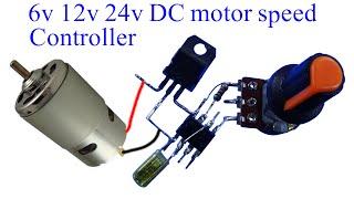 6v to 24v dc Motor speed controller circuit using NE555 ic diy