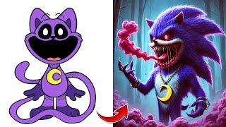 Guess The Monster By Voice & Emoji  POPPY PLAYTIME ANIMATION  Catnap + Sonic