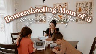 DAY IN THE LIFE OF A HOMESCHOOLING MOM OF 3   Grade 1 + Preschool