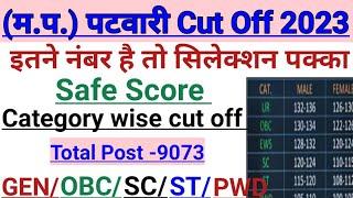 Mp Patwari Cut Off 2023  Safe Score क्या रहेगा2023  Expected cut off Category wise  कितना होगा 