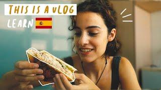 i made a sandwich   SPANISH VLOG for Spanish Learners w subtitles