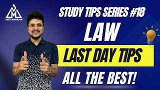 Law Last Day Tips  # 18  CA Amit Mahajan