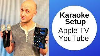 Karaoke setup using Apple TV YouTube unlimited