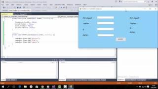 C# TextBox ve ComboBox Kullanımı Ders1