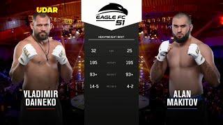 Vladimir Dayneko vs Alan Makitov  #EagleFC51 Full Fight