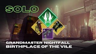 Solo GM Nightfall Birthplace of the Vile with Outbreak Perfected - Strand Titan - Destiny 2