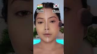 Indian Vs Korean Makeup Challenge #shorts  SUGAR Cosmetics
