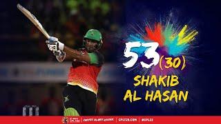 Shakib Al Hasans Half Century vs Barbados Royals  CPL 2022