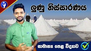 Salt Extraction - ලුණු නිස්සාරණය  OL Science Grade 10 - Lunu Nissaranaya