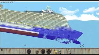 Floating Sandbox Sinking Cruise Ship