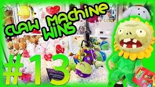 Claw Machine Wins #13 AWESOME SKILL CRANE WINS - Plants vs. Zombies Yoshi & Ninja Turtles Plush