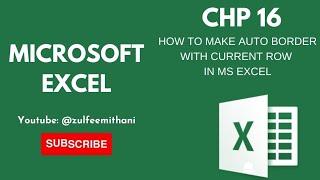 How to make Auto Border in MS EXCEL #youtube #msoffice #trending #msexcelfullcourse #today #pakistan