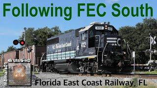 8C4k Following the Florida East Coast Railway South Cocoa FL - Stuart FL 07132021