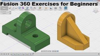 Fusion 360 Modeling for Beginners  Fusion 360 Practice Exercises for Beginners - 4