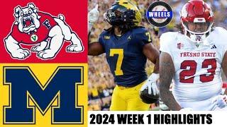 #9 Michigan vs Fresno State  Full Game Highlights  2024 College Football Highlights