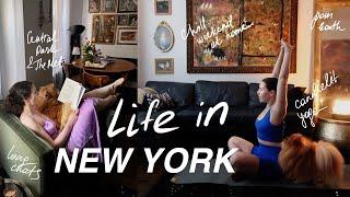 NYC vlog  Reset weekend being unproductive New York apartment yoga