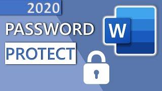 How to password protect a Word document in 1 MINUTE HD 2020