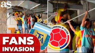 ANARCHY ERUPTS fans invade COPA AMÉRICA venue through VENTILATION SYSTEM