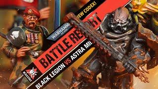 *NEW CODEX* Chaos Space Marines vs Astra Militarum  Warhammer 40k Battle Report