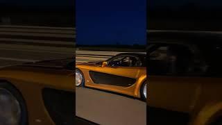 Mazda RX7 with veilside bodykit  Orange Rx7