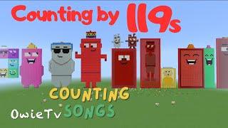 Counting by 119s Song  Minecraft Numberblocks Counting Songs  Math and Number Songs for Kids