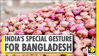 India permits export of 25000 tonnes of onions to Bangladesh  Onion Crisis in Dhaka  WION