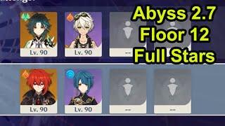 Xiao C0 Favonius R5 & Diluc C0 Wolfs Gravestone Spiral Abyss 2.7 Floor12 Genshin Impact