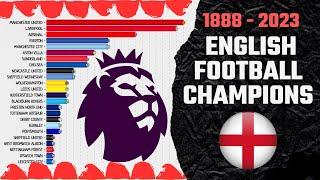 English Football Champions 1889 - 2023  First Tier  All Premier League Winners