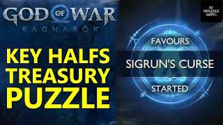 God of War Ragnarok Sigruns Curse - Key Half & Lost Treasury Puzzle