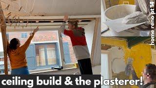 A ceiling and a plastered wall so satisfying  Renovating our 120 year old fishermans house 14