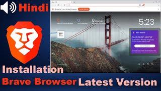  Installation Brave Browser & Download in Hindi  In laptop & Desktop Windows 108  Full Tutorial