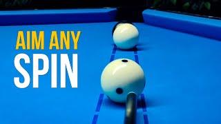 How To Aim & Apply Side Spin  Back Hand & Front Hand English