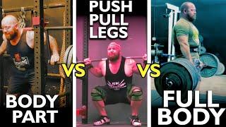 Comparing 5 Proven Training Splits for Strength PushPullLegs Upper Lower Whole Body