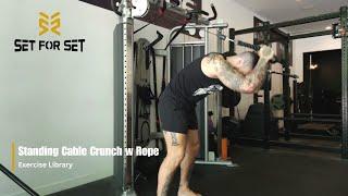 Standing Cable Crunch wRope  SFS Exercise Library