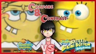 SpongeBob SquarePants Battle for Bikini Bottom vs. Rehydrated - Compare & Contrast