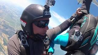 Tether your GoPro while skydiving? Nah...no need you can just catch it mid-air  Haha.