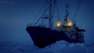 White Noise Sounds of Frozen Arctic Ocean with Polar Icebreaker Idling - Creating Delta Waves