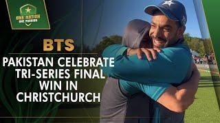 BTS - Pakistan Celebrate Tri-Series Final Win In Christchurch  PCB  MA2T