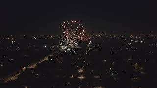 Chicago - Wild Illegal Fireworks Erupt On 4th of July 2020 - 4K Drone Footage