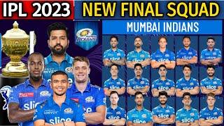 IPL 2023  Mumbai Indians New Final Squad  MI Squad 2023  MI Players List 2023  MI Team 2023
