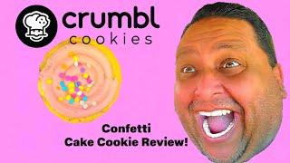 CRUMBL Cookies CONFETTI CAKE Cookie REVIEW