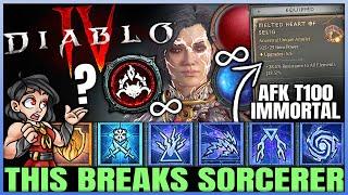 Diablo 4 - Sorcerer = Best Class Now - AFK 100% UNKILLABE IMMORTAL - Melted Heart of Selig Build