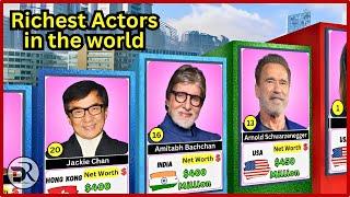 Richest Actors in the world  3D Comparison