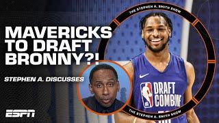 Stephen A. The MAVERICKS might draft Bronny James BEFORE the Lakers   The Stephen A. Smith Show